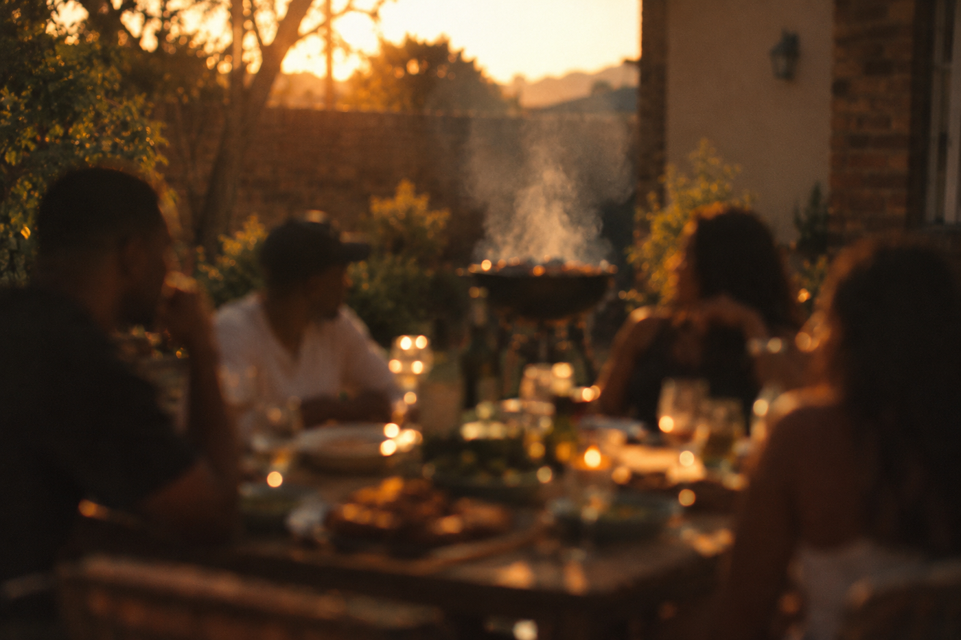 Braai host away from the fire
